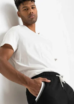 Herren bonprix Große Größen|Basics|Jogginghose mit Kontrastdetails aus reiner Baumwolle