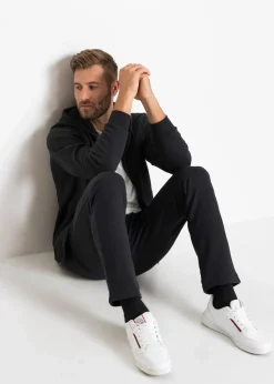 Herren bonprix Große Größen|Basics|Jogginghose mit praktischen Reißverschlusstaschen