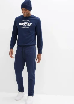 Outlet Jogginghose mit praktischen Reißverschlusstaschen aus Bio-Baumwolle Herren Sweat|Hosen
