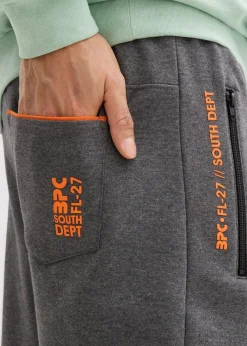Herren bonprix Sweat|Hosen|Jogginghose mit praktischen Reißverschlusstaschen aus Bio-Baumwolle