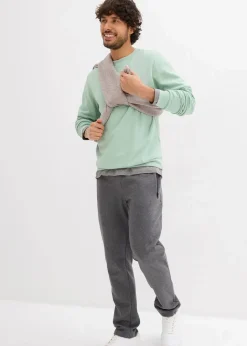 Herren bonprix Sweat|Hosen|Jogginghose mit praktischen Reißverschlusstaschen aus Bio-Baumwolle