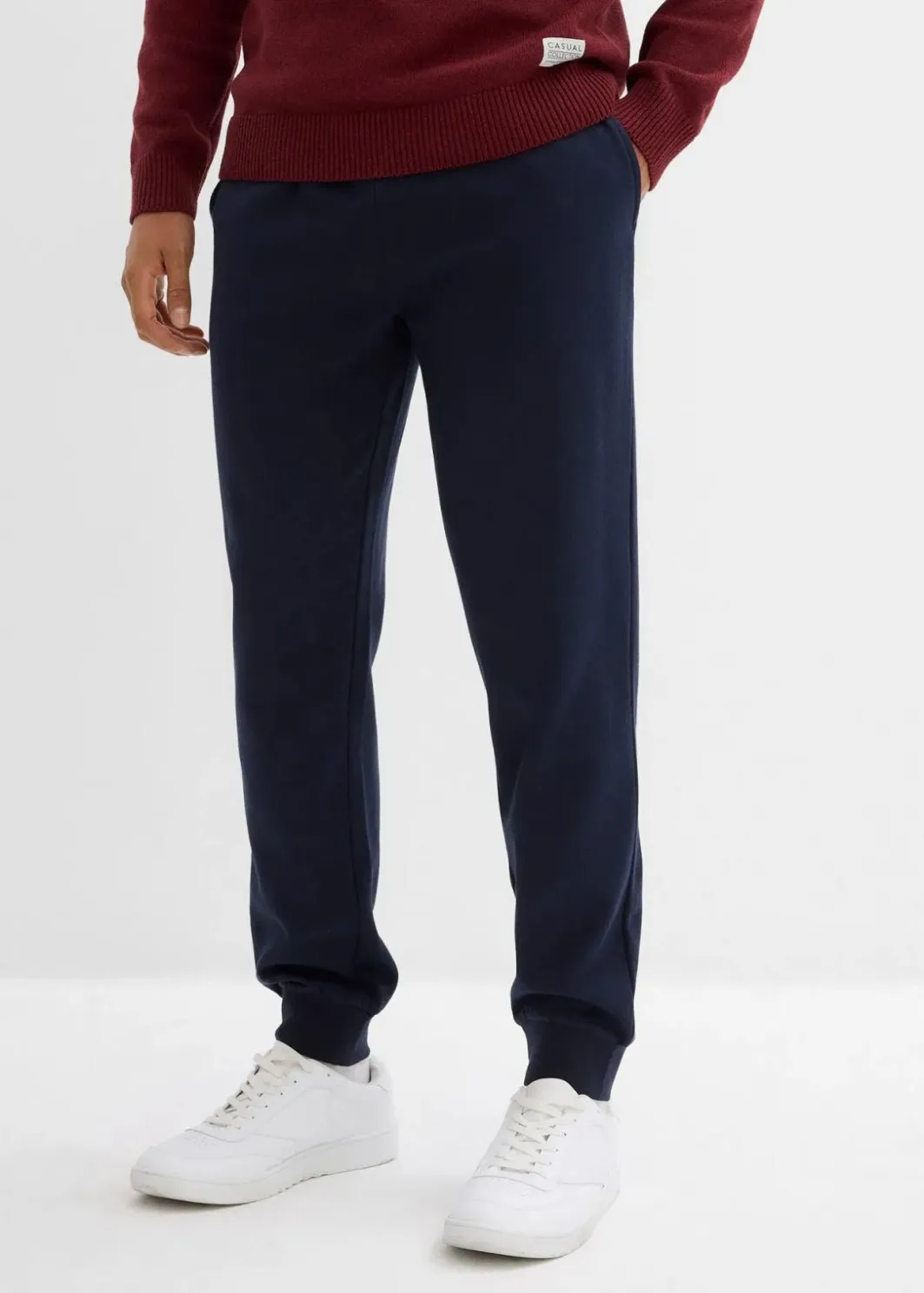 Sale Jogginghose mit Rippbündchen am Saum Herren Große Größen|Basics