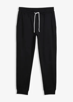 Herren bonprix Sweat|Hosen|Jogginghose mit Rippbündchen am Saum