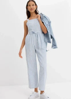 Best Jumpsuit aus Baumwoll-Leinen Mix Damen Jumpsuits
