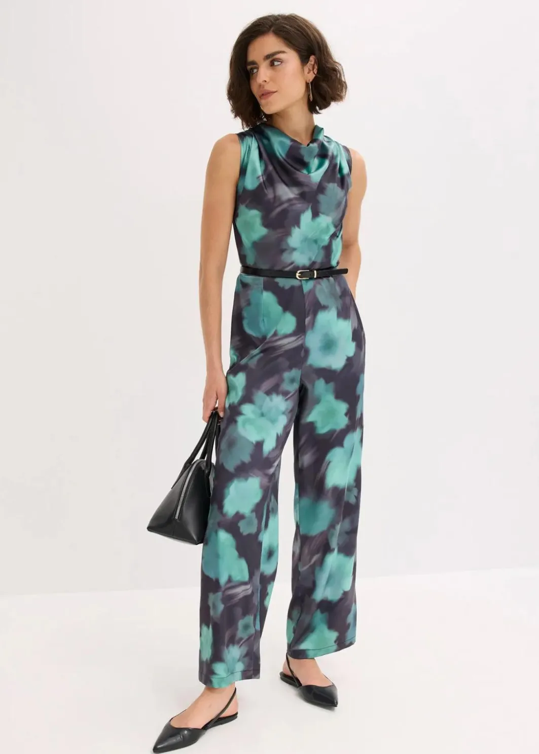 Jumpsuit aus fließendem Satin Damen Jumpsuits