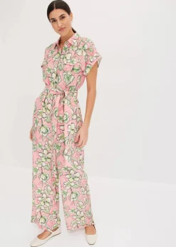 Jumpsuit aus fließendem Viskose-Mix Damen Jumpsuits|Bekleidung·Homewear