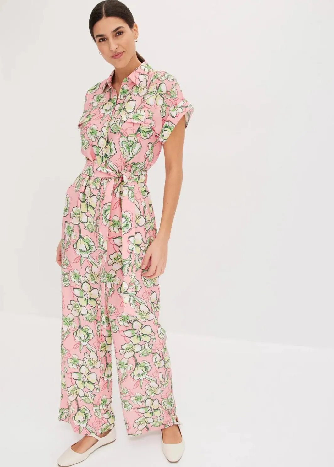 Jumpsuit aus fließendem Viskose-Mix Damen Jumpsuits|Bekleidung·Homewear