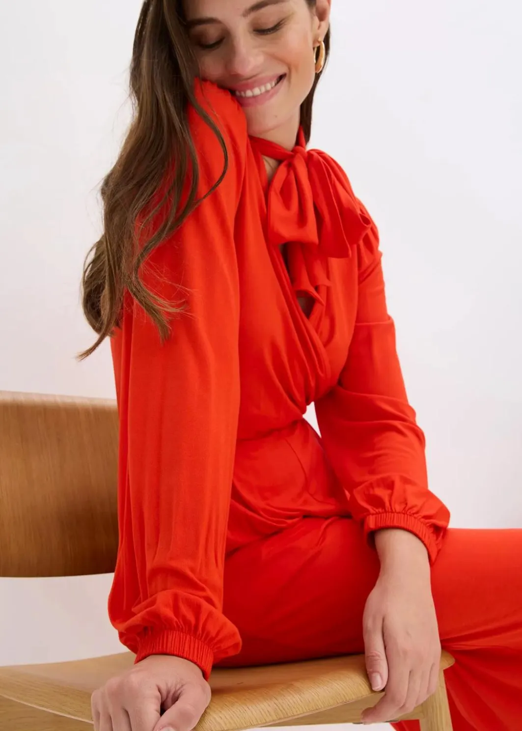 Hot Jumpsuit aus fließendem Viskose-Mix Damen Bekleidung·Homewear|Jumpsuits