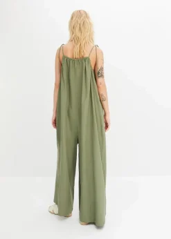 Damen bonprix Nachhaltigere Materialien|Jumpsuits|Jumpsuit aus leichtem Leinen-Viskose-Mix