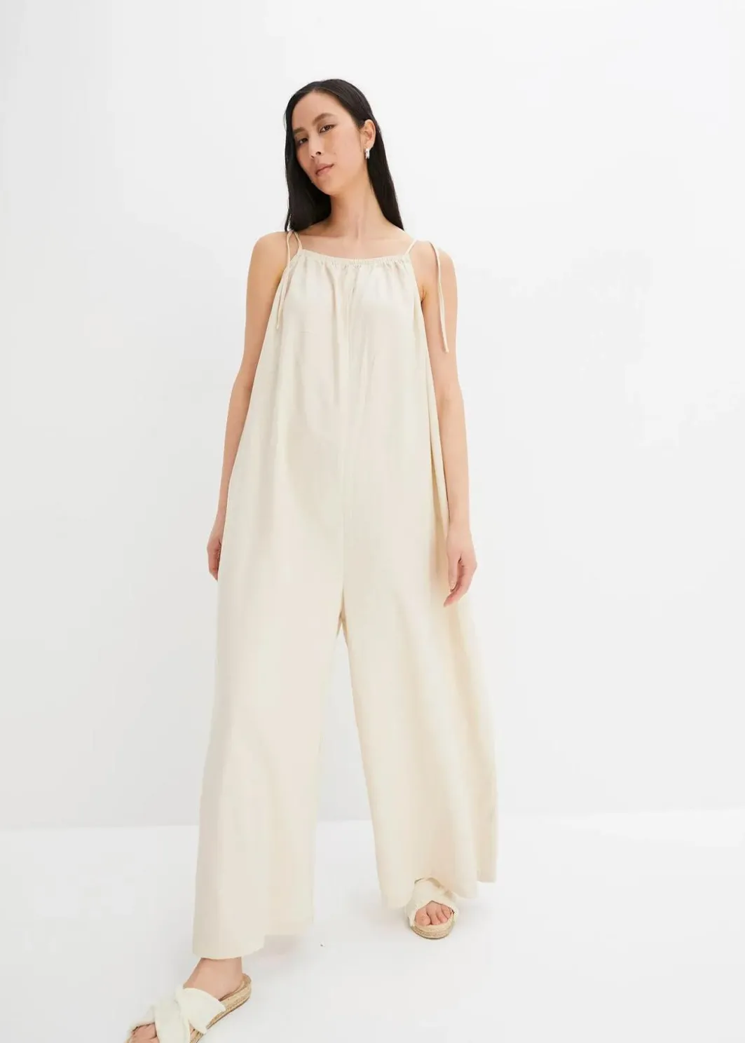 New Jumpsuit aus leichtem Leinen-Viskose-Mix Damen Nachhaltigere Materialien|Jumpsuits