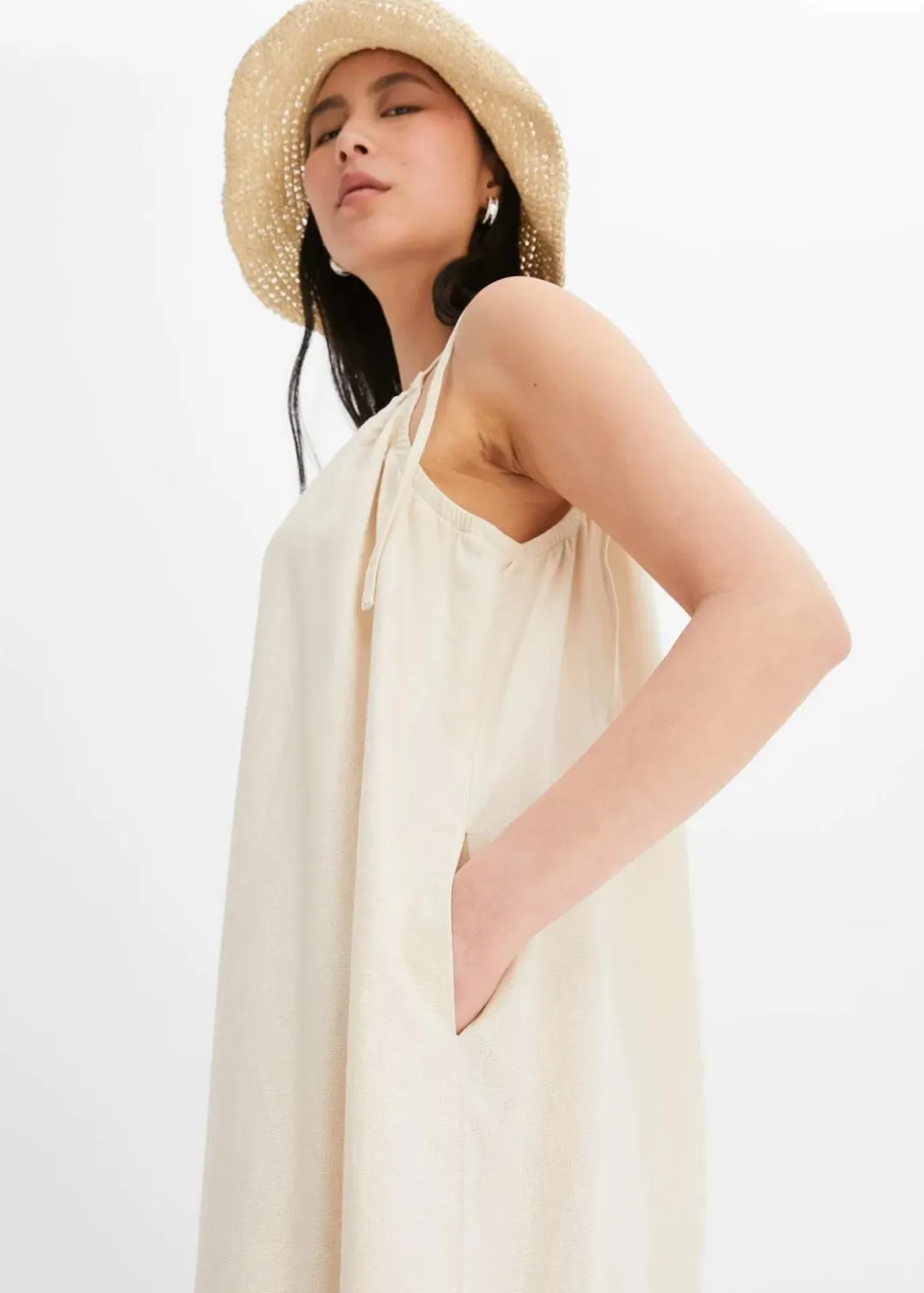 New Jumpsuit aus leichtem Leinen-Viskose-Mix Damen Nachhaltigere Materialien|Jumpsuits