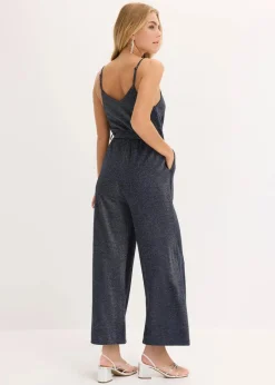 Damen bonprix Jumpsuits|Jumpsuit aus leichter Viskose mit Glitzer