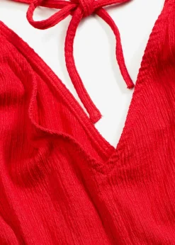 Damen bonprix Nachhaltigere Materialien|Jumpsuits|Jumpsuit aus strukturiertem Crêpe