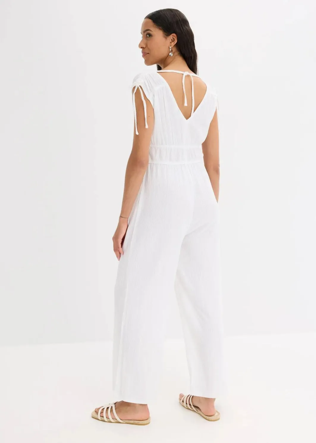 Hot Jumpsuit aus strukturiertem Crêpe Damen Bekleidung·Homewear|Jumpsuits