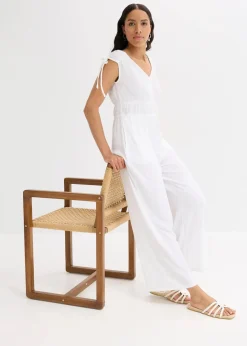 Hot Jumpsuit aus strukturiertem Crêpe Damen Bekleidung·Homewear|Jumpsuits