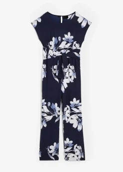 Hot Jumpsuit mit Bindeband Damen Kurzgrößen|Bekleidung·Homewear