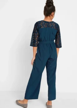 Kinder bonprix Mädchen 9-16 Jahre·Kleider & Jumpsuits|Jumpsuit mit Spitze
