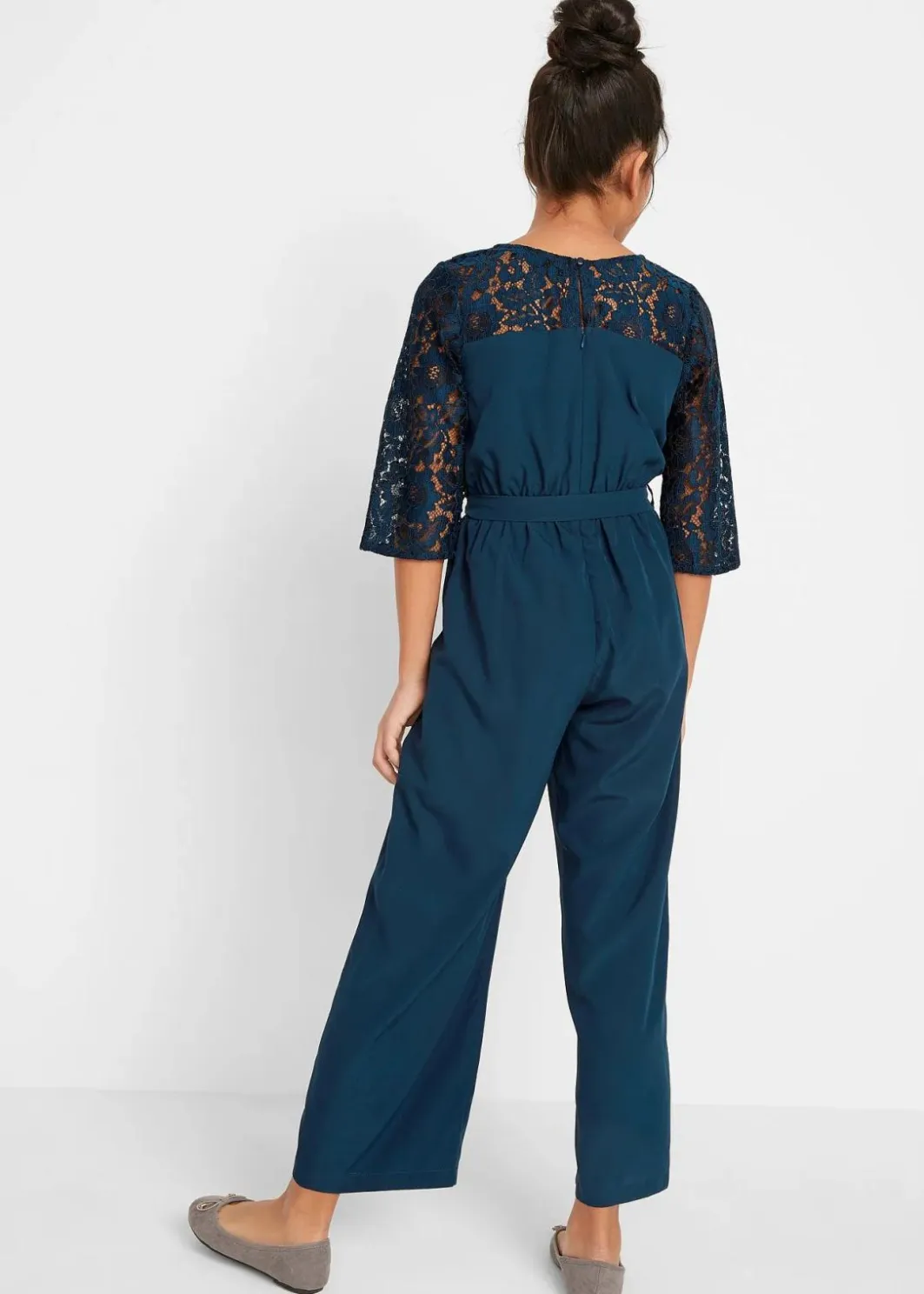 Kinder bonprix Mädchen 9-16 Jahre·Kleider & Jumpsuits|Jumpsuit mit Spitze