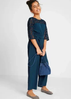 Kinder bonprix Mädchen 9-16 Jahre·Kleider & Jumpsuits|Jumpsuit mit Spitze