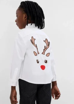 Clearance Jungen Langarmhemd mit Weihnachtsmotiv Kinder Jungen 9-16 Jahre·Anzüge & Hemden|Jungen 2-8 Jahre·Nachhaltigere Materialien