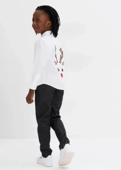 Clearance Jungen Langarmhemd mit Weihnachtsmotiv Kinder Jungen 9-16 Jahre·Anzüge & Hemden|Jungen 2-8 Jahre·Nachhaltigere Materialien