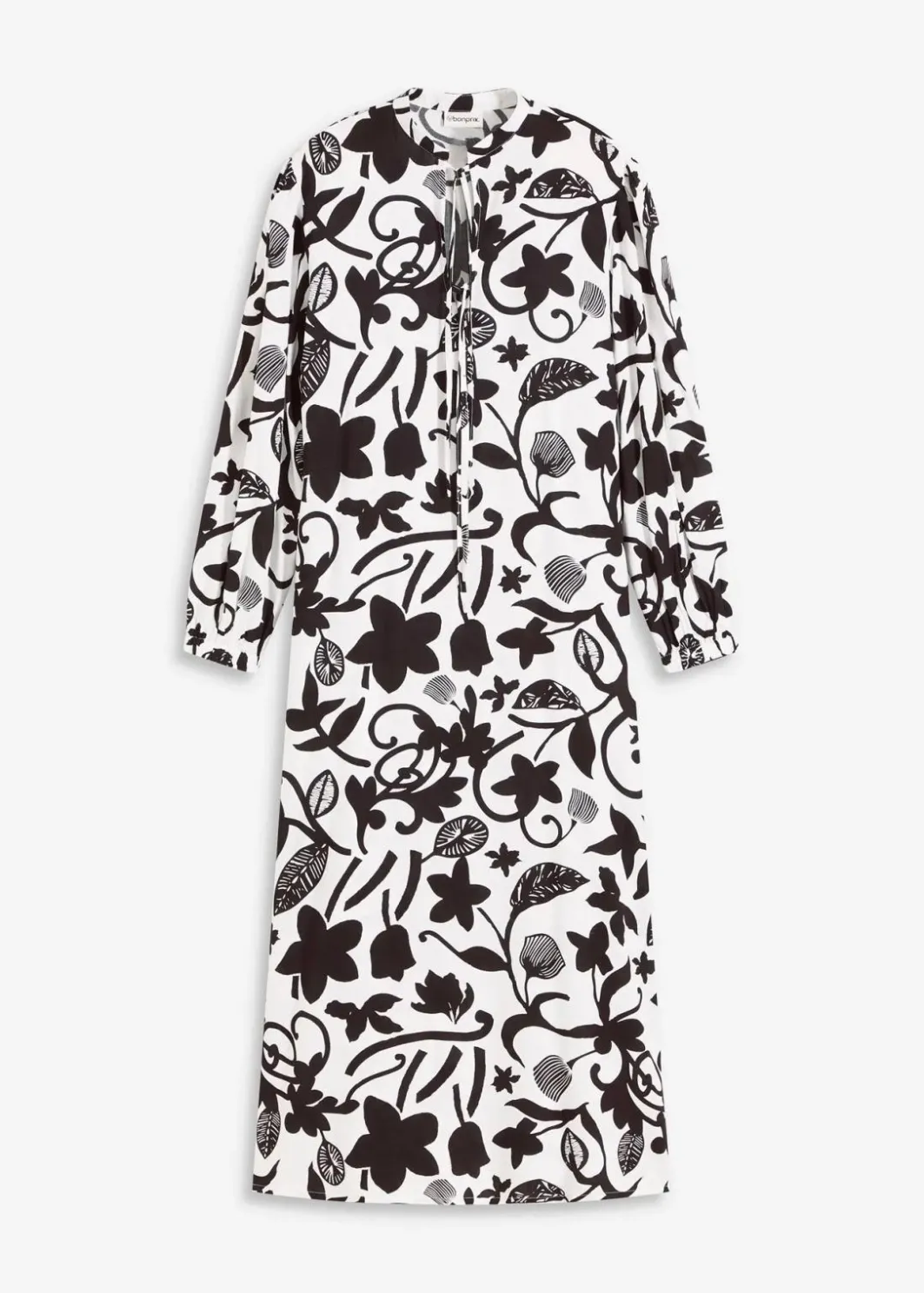 Damen bonprix Bekleidung·Pullover & Strickjacken|Kleider|Kaftan-Kleid aus fließender Viskose