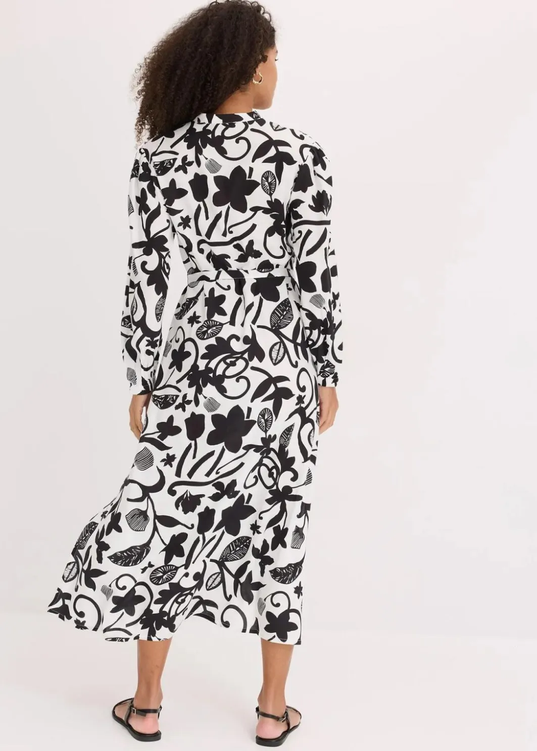 Damen bonprix Bekleidung·Pullover & Strickjacken|Kleider|Kaftan-Kleid aus fließender Viskose