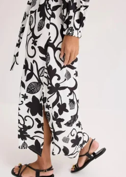 Damen bonprix Bekleidung·Pullover & Strickjacken|Kleider|Kaftan-Kleid aus fließender Viskose