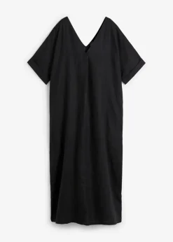 Damen bonprix Bekleidung·Pullover & Strickjacken|Kleider|Kaftan-Kleid aus reinem Leinen