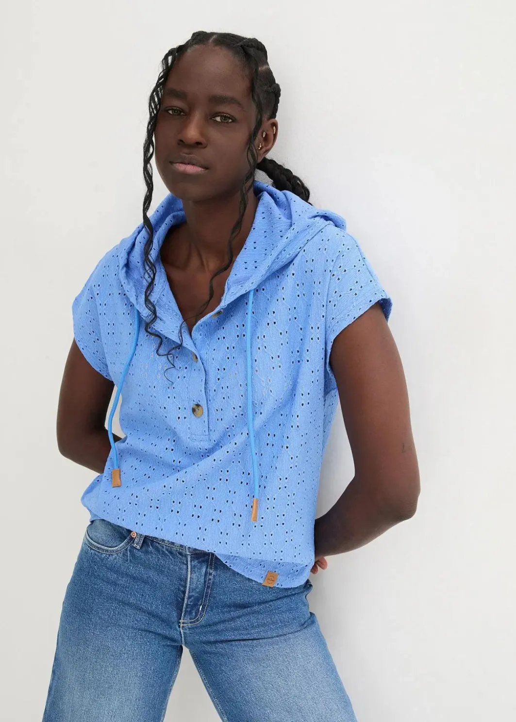 Sale Kapuzen-Henleyshirt Damen Shirts & Tops