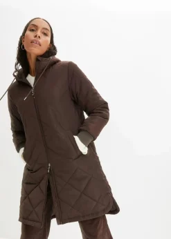 Damen bonprix Bekleidung·Hosen|Jacken & Mäntel|Kapuzen-Kurzmantel mit Steppung
