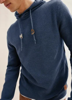 Herren bonprix Große Größen|Pullover & Strickjacken|Kapuzenpullover aus weichem Baumwollmix