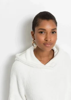 Damen bonprix Bekleidung·Umstandsmode|Bekleidung·Jeans|Kapuzenpullover in Teddy-Fleece
