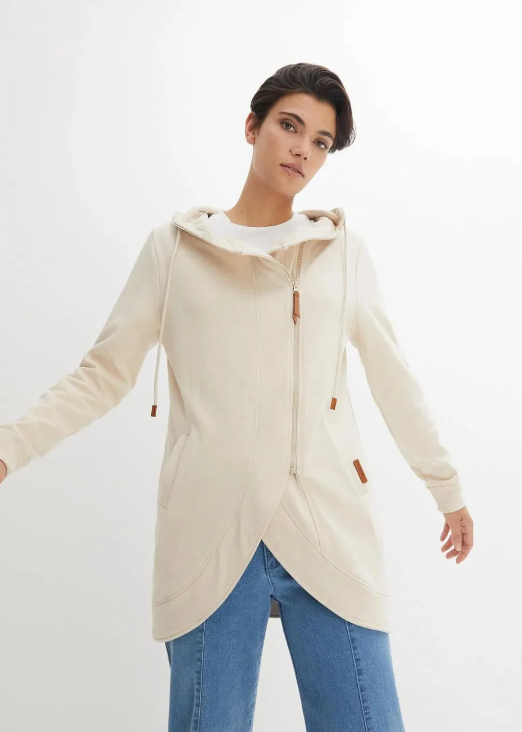 Discount Kapuzen-Sweatjacke Damen Bekleidung·Blusen & Tuniken|Sweat