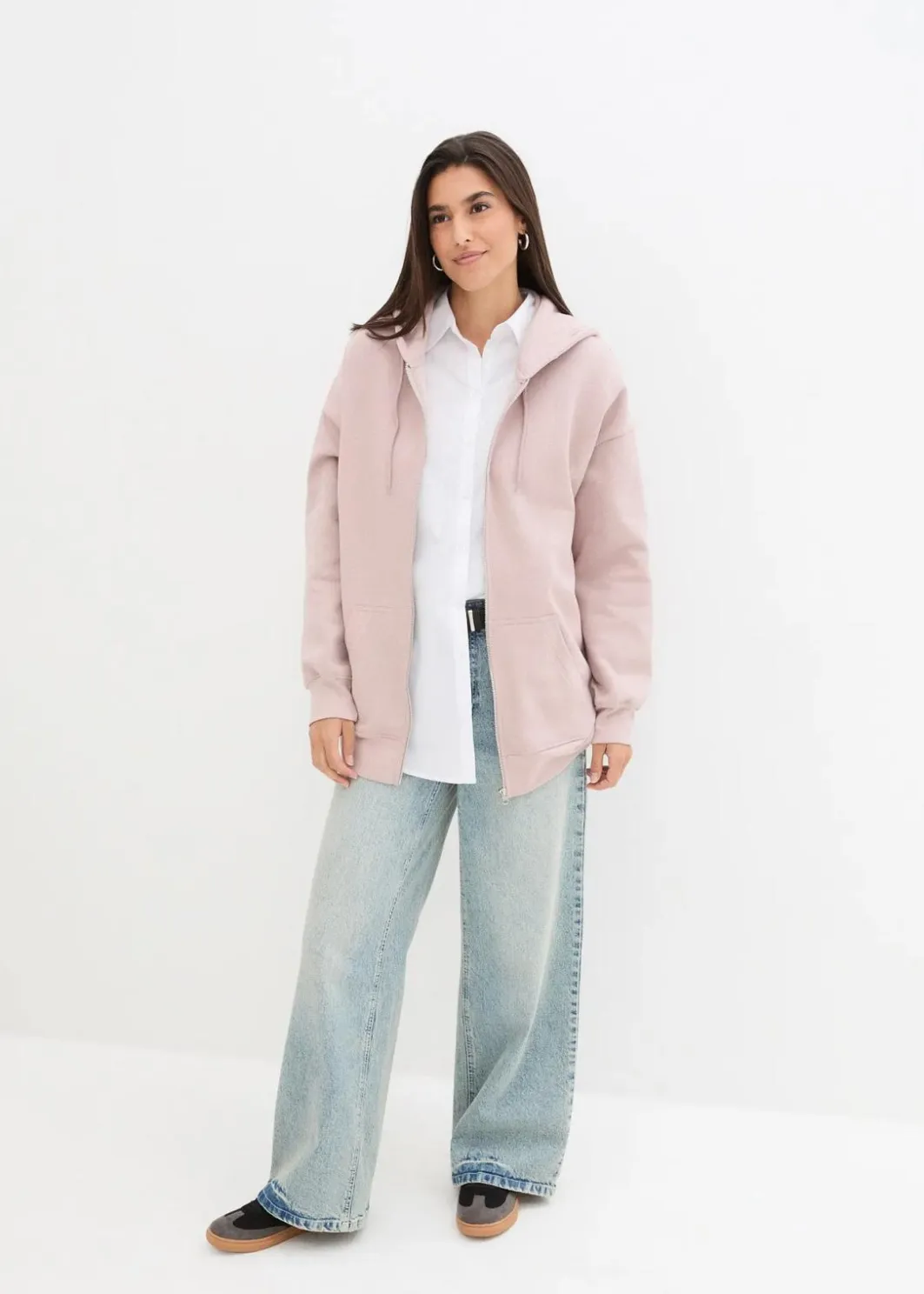 Sale Kapuzen-Sweatjacke Damen Sweat|Nachhaltigere Materialien