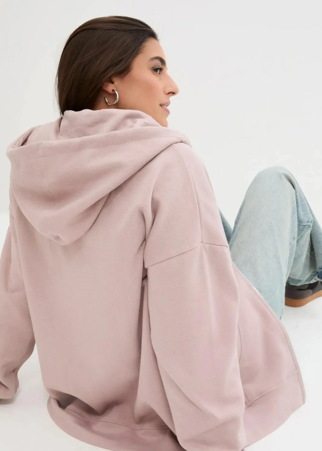 Sale Kapuzen-Sweatjacke Damen Sweat|Nachhaltigere Materialien
