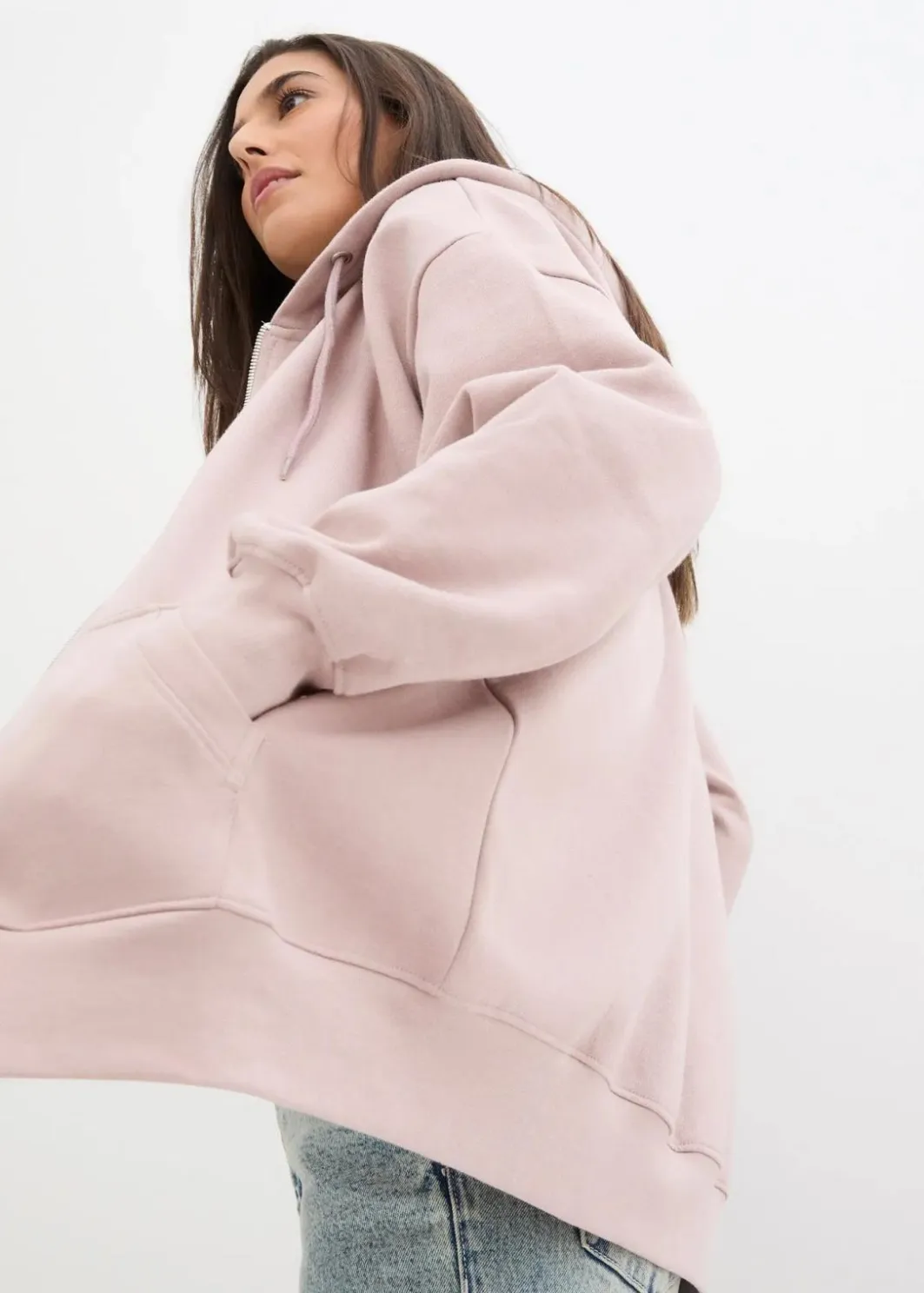 Sale Kapuzen-Sweatjacke Damen Sweat|Nachhaltigere Materialien