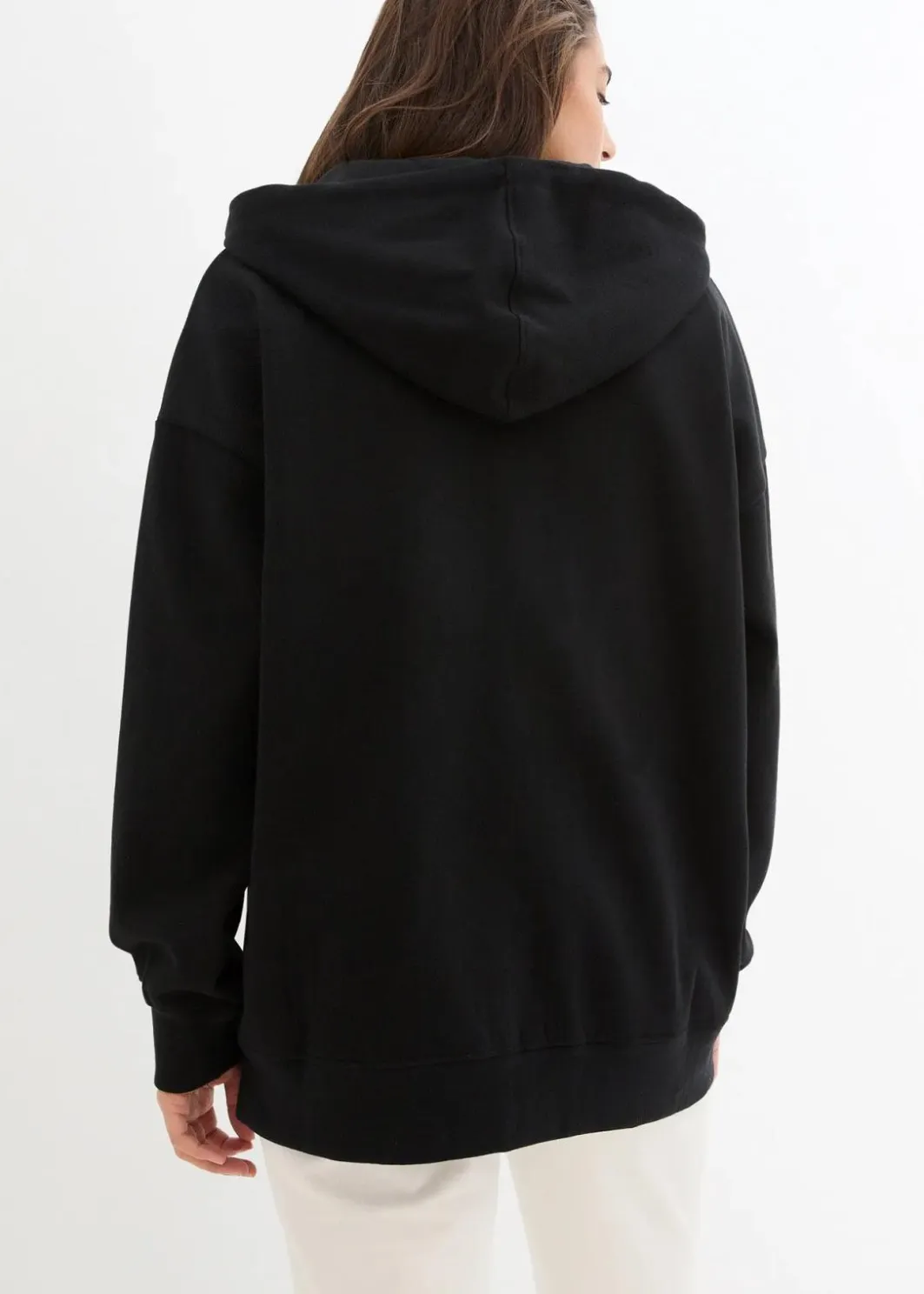 Damen bonprix Sweat|Nachhaltigere Materialien|Kapuzen-Sweatjacke