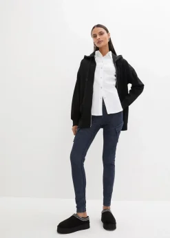 Damen bonprix Sweat|Nachhaltigere Materialien|Kapuzen-Sweatjacke