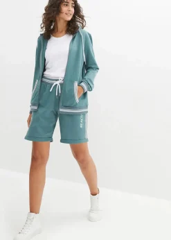 Damen bonprix Bekleidung·Blusen & Tuniken|Nachhaltigere Materialien|Kapuzen-Sweatjacke aus reiner Bio-Baumwolle