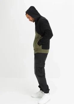Kapuzen-Sweatjacke aus reiner Bio-Baumwolle Herren Große Größen|Sweat