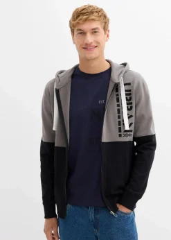 New Kapuzen-Sweatjacke aus reiner Bio-Baumwolle Herren Große Größen|Sweat