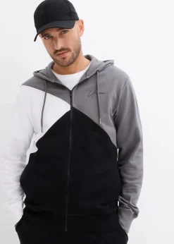 Clearance Kapuzen-Sweatjacke aus reiner Bio-Baumwolle Herren Sweat|Große Größen