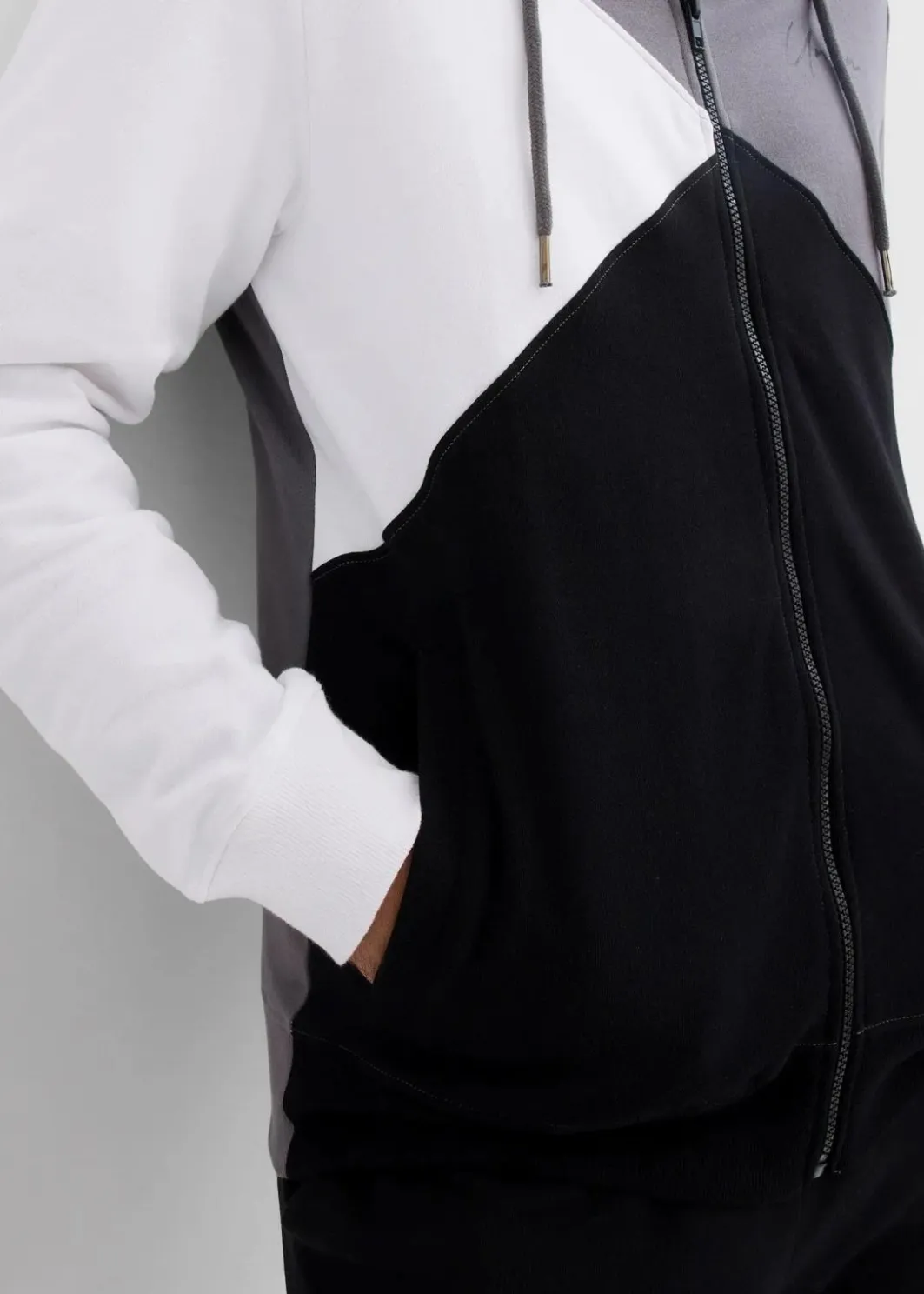 Clearance Kapuzen-Sweatjacke aus reiner Bio-Baumwolle Herren Sweat|Große Größen