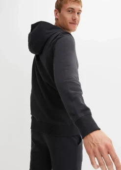 Herren bonprix Große Größen|Sportbekleidung|Kapuzen-Sweatjacke aus reiner Bio-Baumwolle