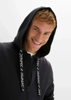 Herren bonprix Große Größen|Sportbekleidung|Kapuzen-Sweatjacke aus reiner Bio-Baumwolle