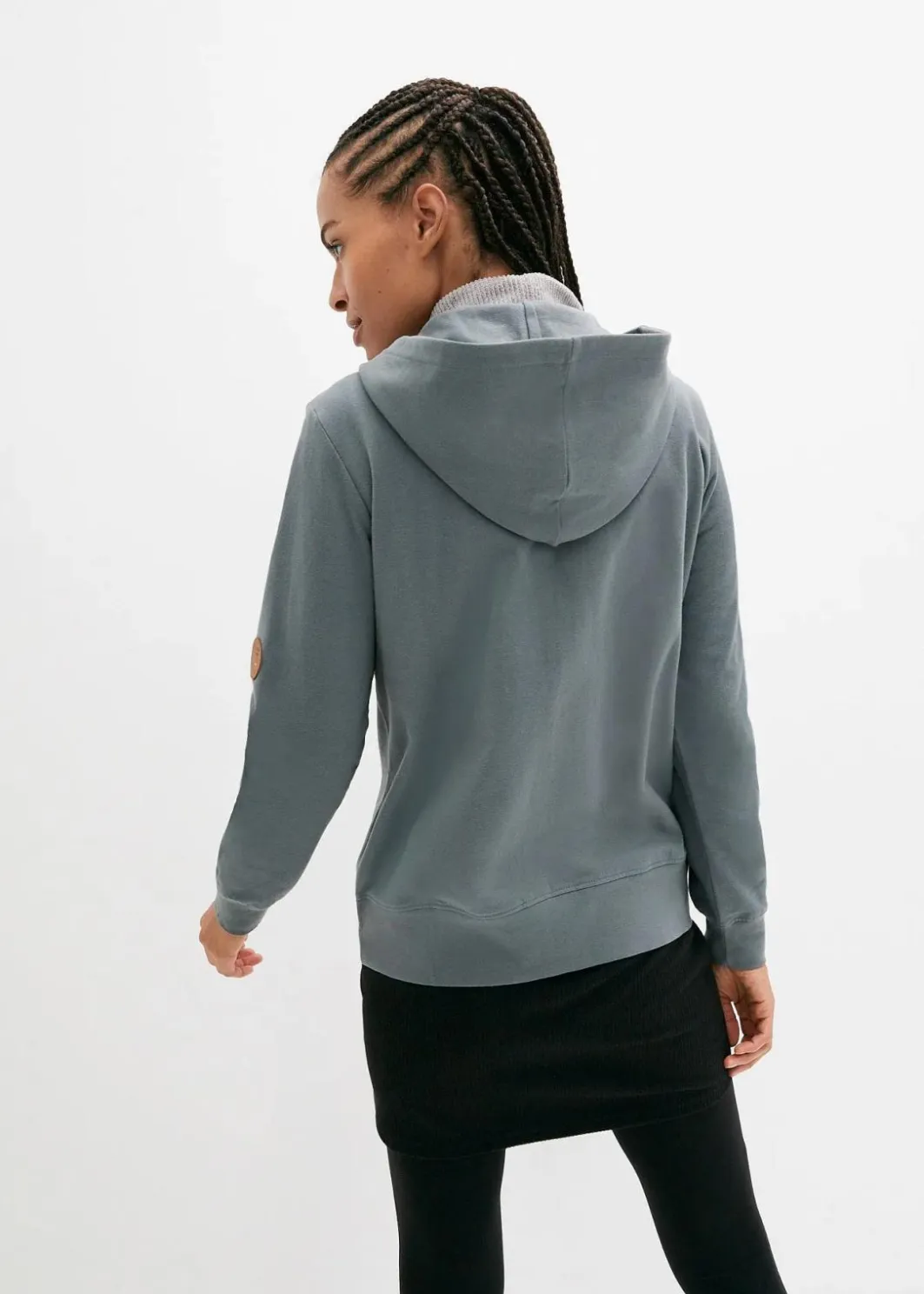 Discount Kapuzen-Sweatjacke aus reiner Baumwolle Damen Sweat|Bekleidung·Blusen & Tuniken