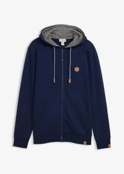 Outlet Kapuzen-Sweatjacke aus reiner Bio-Baumwolle Herren Große Größen|Basics