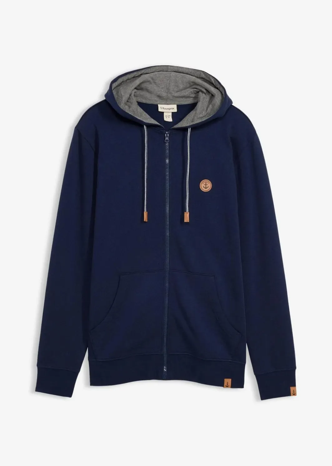 Outlet Kapuzen-Sweatjacke aus reiner Bio-Baumwolle Herren Große Größen|Basics