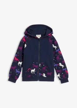 Kinder bonprix Mädchen 2-8 Jahre·Sweat & Strick|Kapuzen-Sweatjacke aus reiner Baumwolle